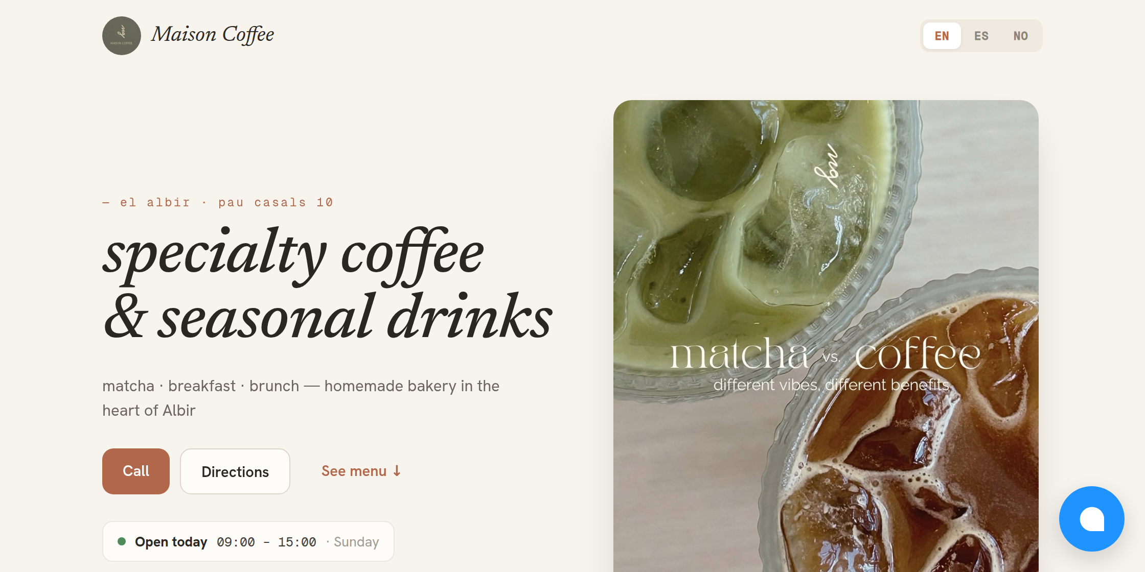 Maison Coffee — captura de pantalla